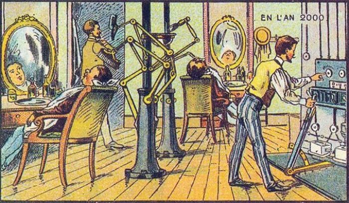 Рисунки из научного журнала 1910 года, отображающие будущее