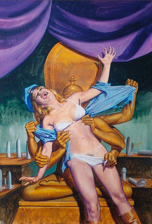Смесь секса, ужаса и абсурда на обложках Эммануэля Таглиетти