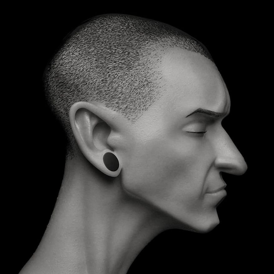 3D-портреты знаменитых людей и персонажей от Густаво Суареша