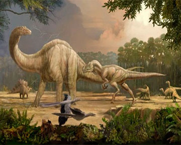 Кишечные газы динозавров могли повлиять на климат