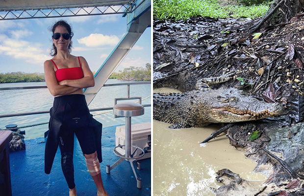 Морской биолог вырвался из пасти трехметрового крокодила. ФОТО