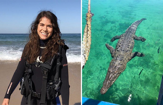Морской биолог вырвался из пасти трехметрового крокодила. ФОТО