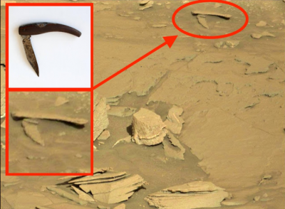 Уфологи «разглядели» на Марсе перочинный ножик