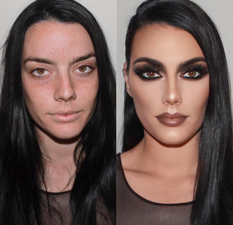 Шокирующие изменения - фото до и после мейкапа