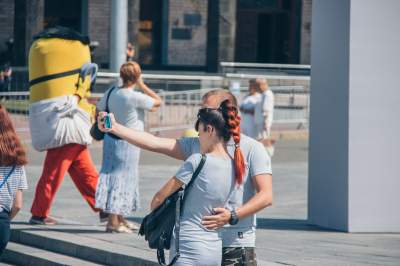 Как отпраздновали в Киеве День государственного флага. Фото