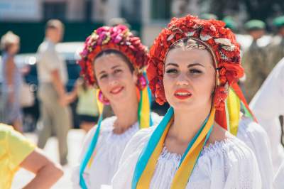 Как отпраздновали в Киеве День государственного флага. Фото