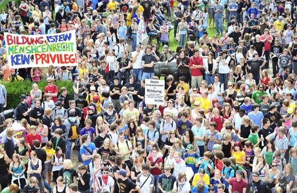 В Германии начались массовые студенческие акции протеста