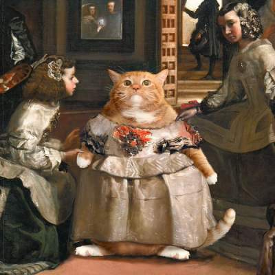 Упитанный кот смешит Instagram «усовершенствованными» шедеврами живописи