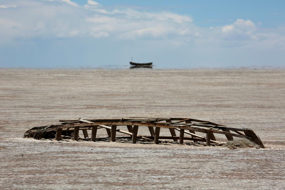 В Боливии озеро практически исчезло из-за изменения климата