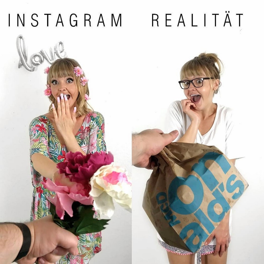 Художница высмеивает гламурные фотографии из Instagram