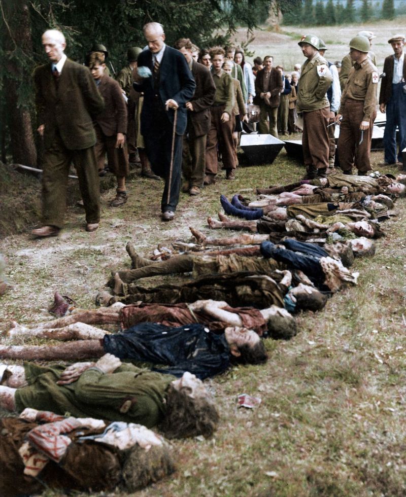 Цветные снимки ужасов Холокоста
