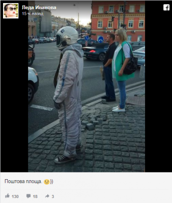 Черновецкий вернулся: киевлян насмешил гуляющий по улицам «космонавт»  
