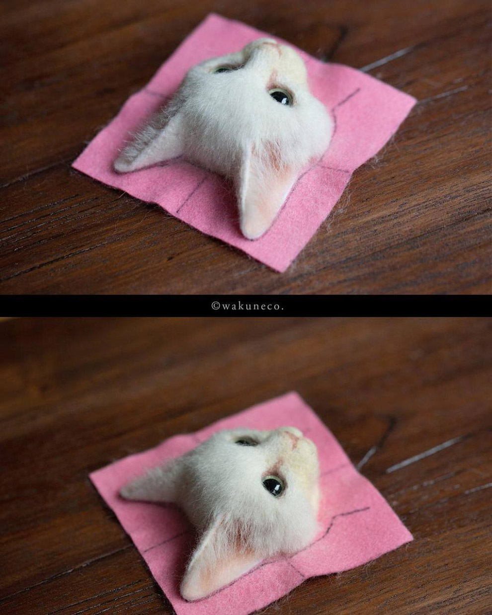 Реалистичные 3D-портреты кошек из шерсти