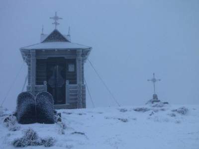 Украинские Карпаты замело снегом. Фото