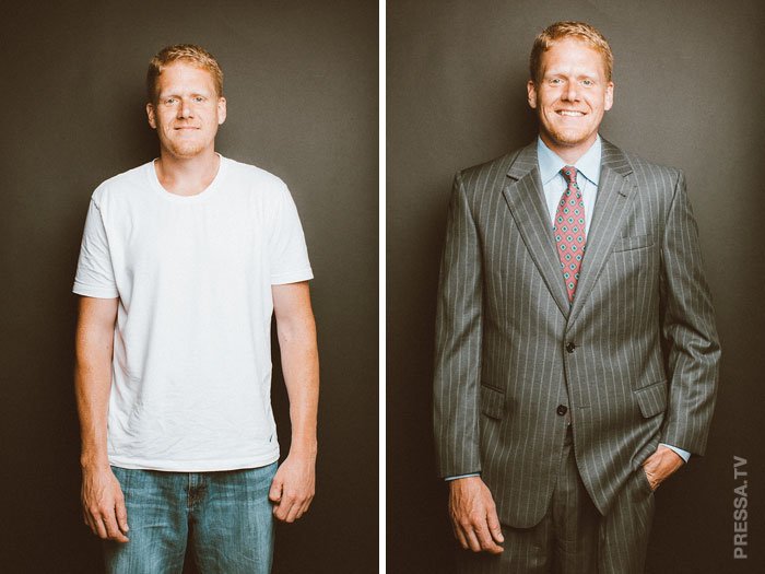 Фото: Удивительные преобразования: как одежда меняет мужчин (Фото)