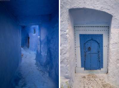 Так выглядит удивительный синий город в Марокко. Фото