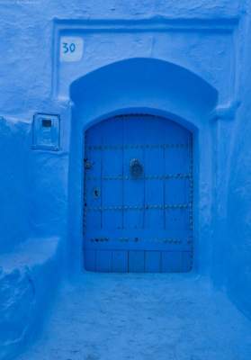 Так выглядит удивительный синий город в Марокко. Фото