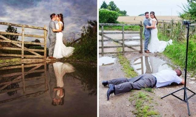 Креативные и необычные свадебные фотографии