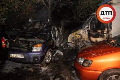 В Киеве вновь горели автомобили