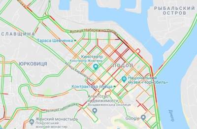 В центре Киева произошло массовое ДТП  
