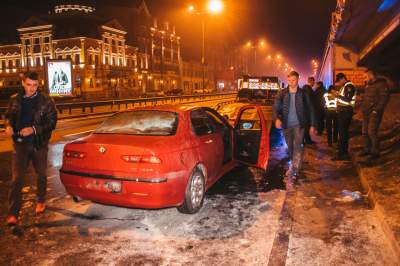 В Киеве на ходу загорелся автомобиль