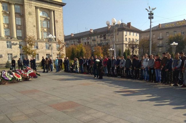 С воином 10-й ОГШБр Антоном Моспаном, погибшим на Донбассе, простились в Черкассах 02