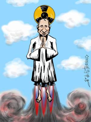 «Ядерный рай» Путина высмеяли меткой карикатурой