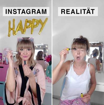 Instagram и реальность в прикольных сравнениях