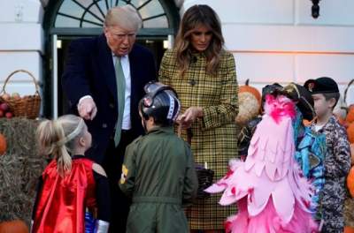 Празднование Хэллоуина в резиденции президента США. Фото