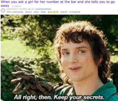 Фродо из «Властелина колец» стал героем забавных мемов