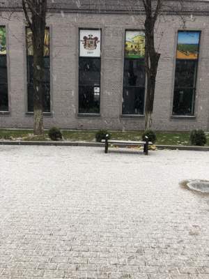 Киевляне делятся в соцсетях снимками первого снега. Фото 