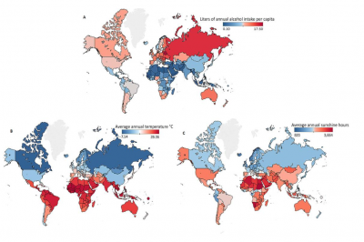 Теплота климата влияет на количество пьющих людей, - ученые