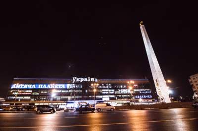Киевская площадь Победы с высоты птичьего полета. Фото 