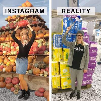 Снимки в Instagram и суровая действительность. Фото