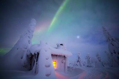 Красивые виды сказочной Лапландии. Фото