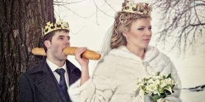 Свежая порция смешных свадебных фото из серии "Любовь - она такая"