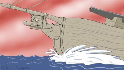 Российский карикатурист высмеял Путина из-за атаки на украинские корабли 