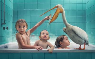 Фотограф забавно показал детство трех своих детей