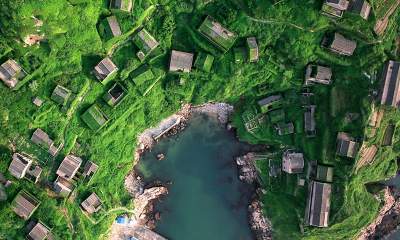 Яркие пейзажи затерянной деревни в Китае. Фото