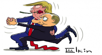 Карикатурист изобразил Трампа и Путина на саммите G20