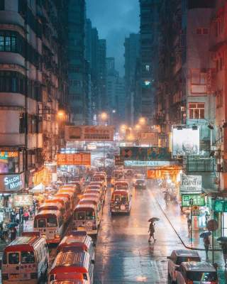 Далекий Гонконг в ярких пейзажах. Фото