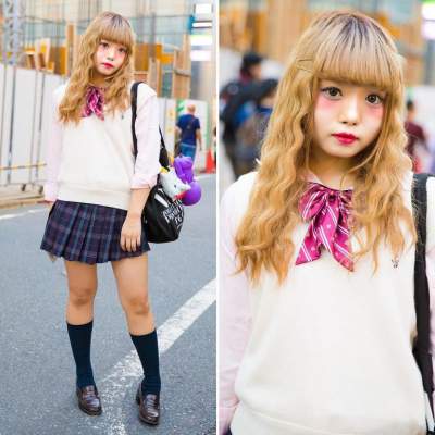 Яркие модники на улицах Токио. Фото 