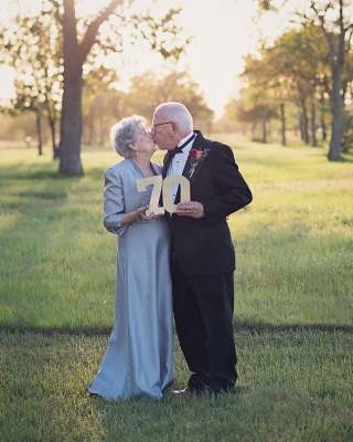 Эта пара устроила фотосессию спустя 70 лет после свадьбы. Фото