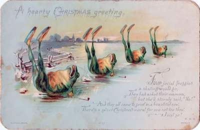 Так выглядели рождественские открытки в Викторианскую эпоху. Фото