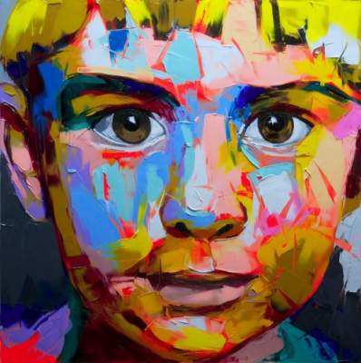 Француженка создает портреты с помощью всех цветов радуги. Фото 