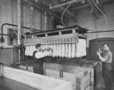 Как делали пасту в начале прошлого века. Фото