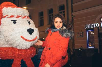 В Киеве продолжает царить новогоднее настроение. Фото