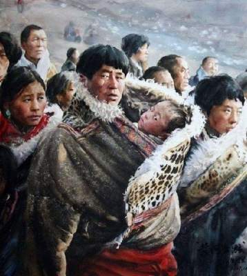 Жители Тибета в акварелях талантливого художника. Фото