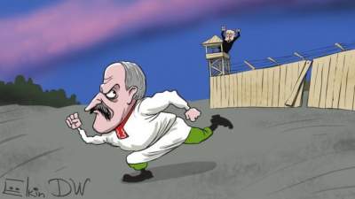 Отношения Путина и Лукашенко высмеяли новой карикатурой