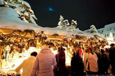 Так выглядит типичная рождественская ярмарка в Германии. Фото